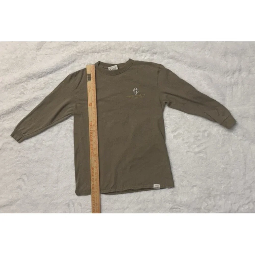 Simply Southern Pumpkins Fall Leaves Football Long Sleeve Brown Youth Small